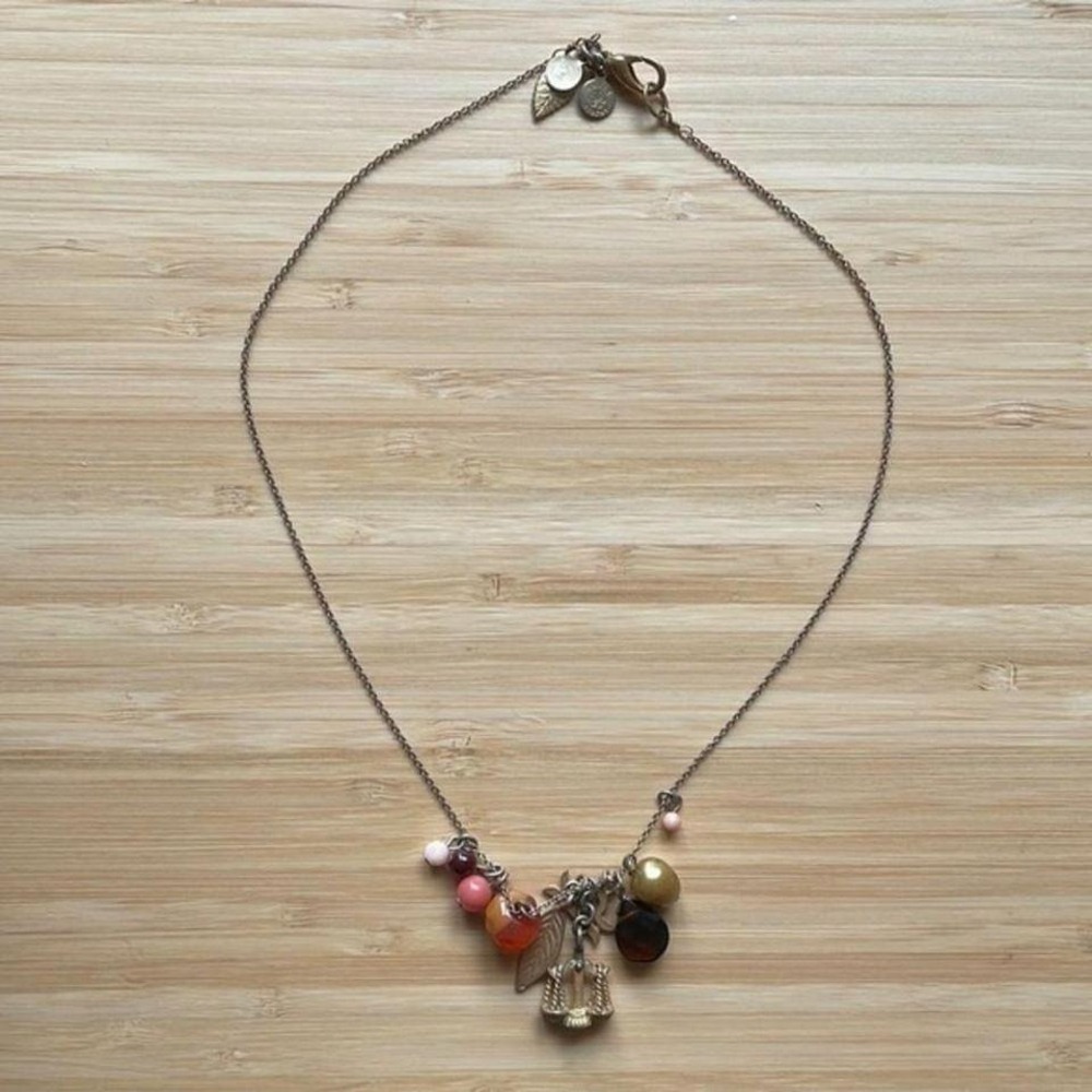 Libra Charm Necklace Zodiac Sign Astrology Jewelry Accessory - Picture 3 of 5
